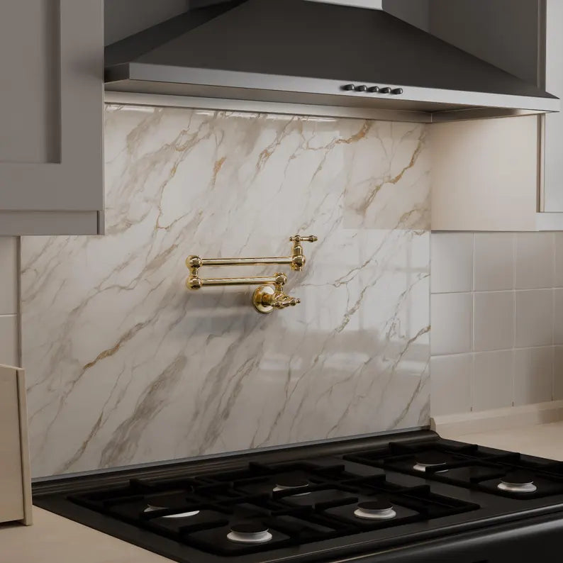 Unlacquered Classic Brass Pot Filler Faucet