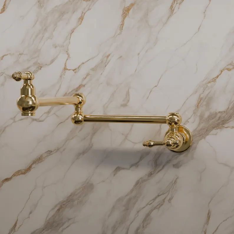 Unlacquered Classic Brass Pot Filler Faucet