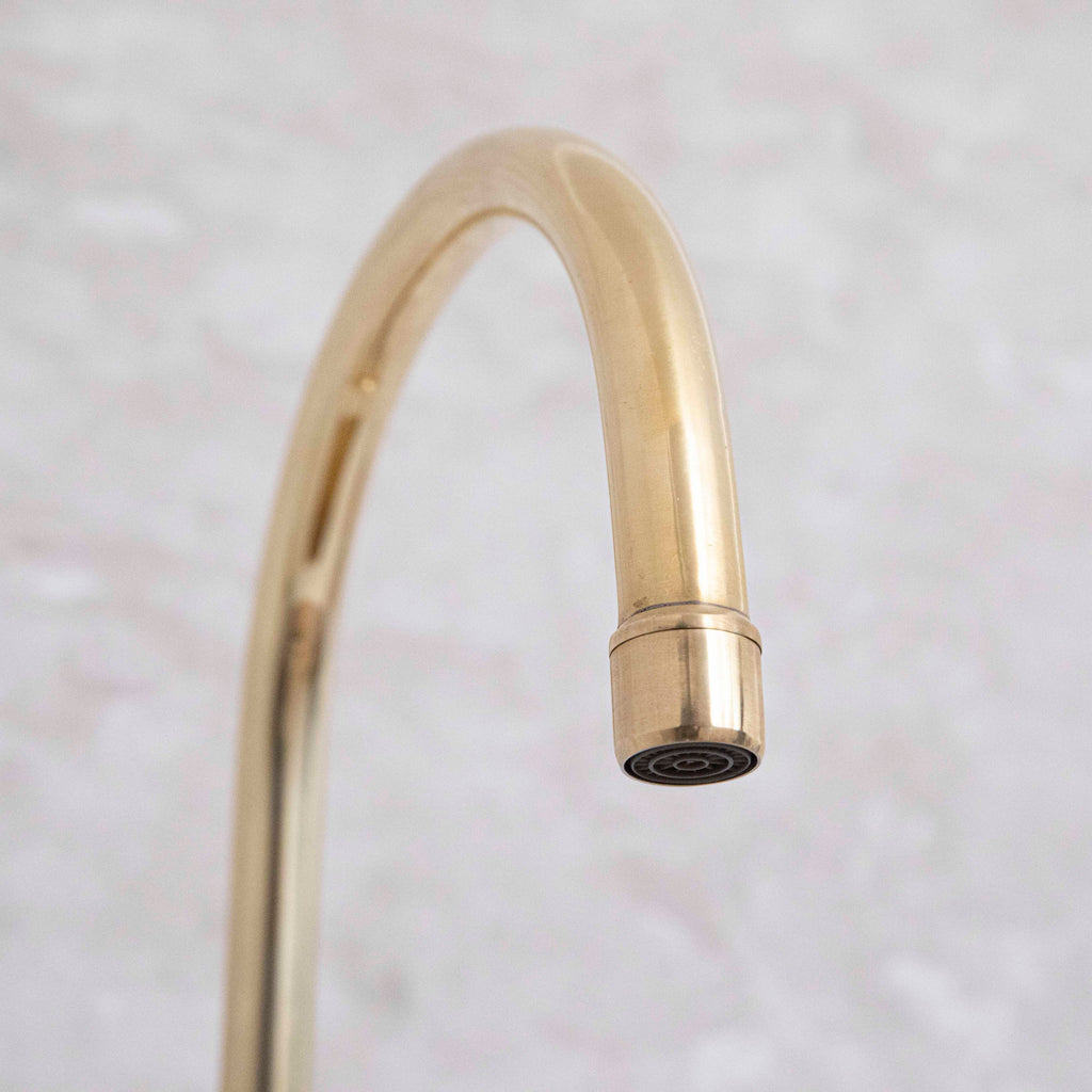 Unlacquered Solid Brass Bridge Faucet