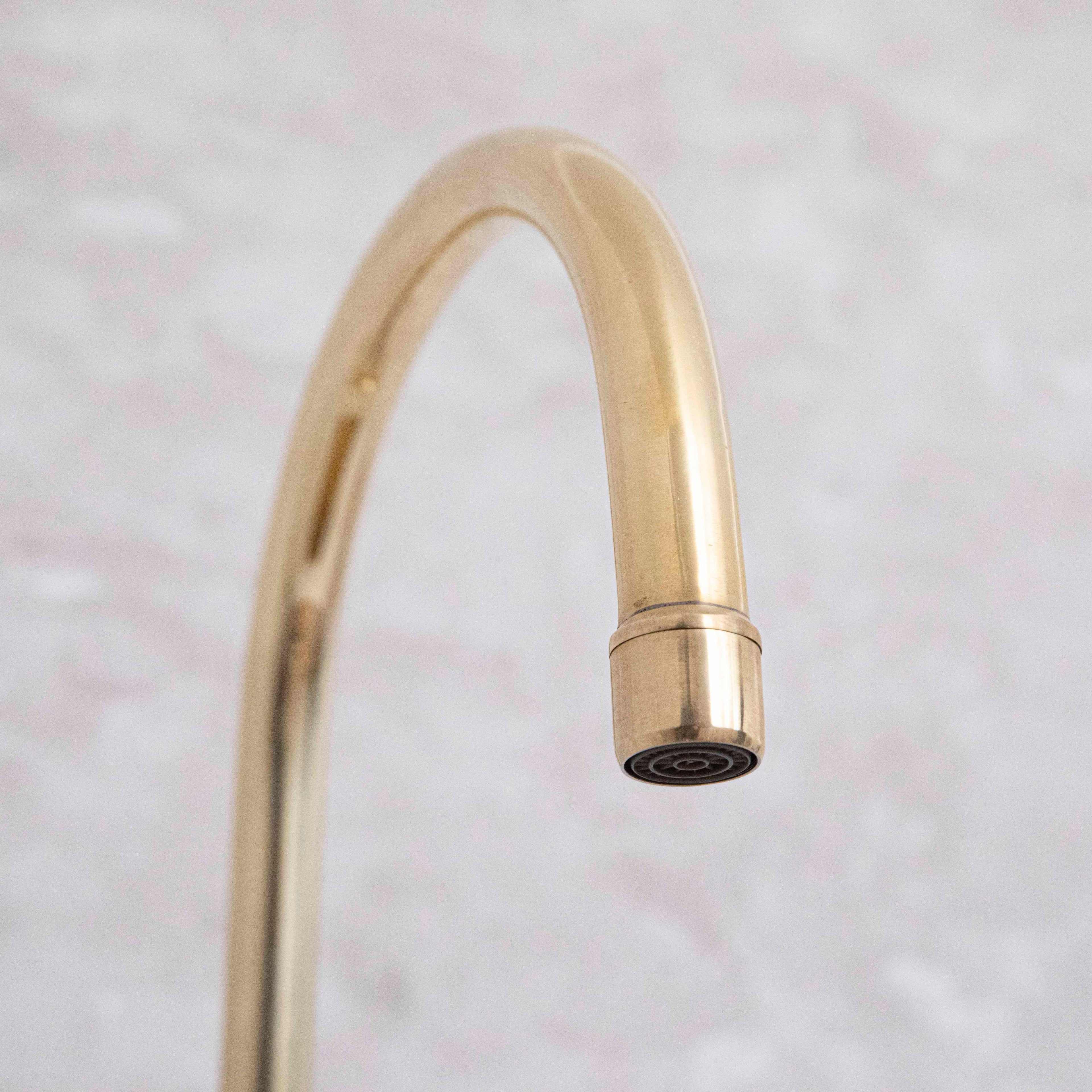 Unlacquered Solid Brass Bridge Faucet