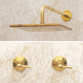Unlacquered Brass Bathroom Shower Set With Shower Arm Extension