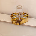 Unlacquered Brass Glass Rinser