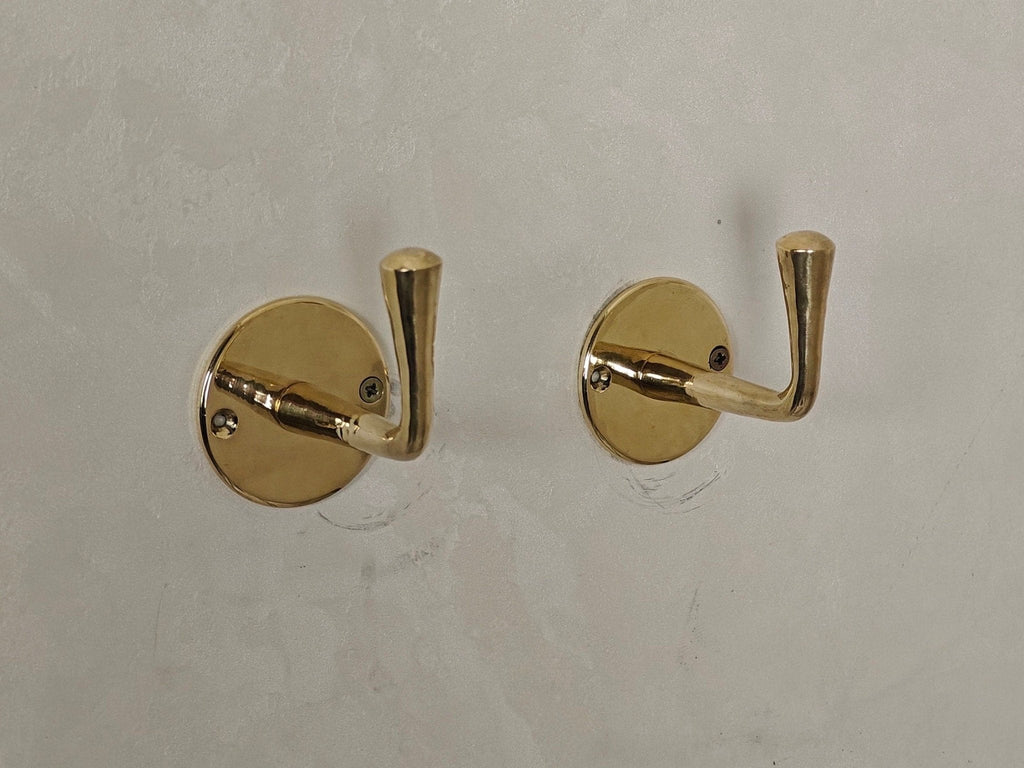 Unlacquered Brass Handmade Coat Rack